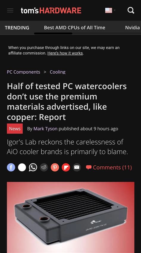 igor wallossek|Half of tested PC watercoolers don’t use the premium。